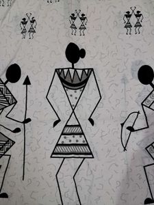 Warli Print Sleeveless Top