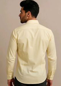 Men&#39;s Yellow Casual Shirt