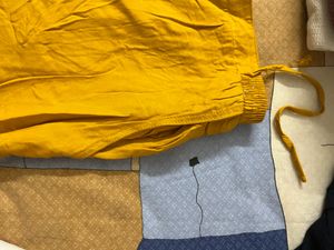 Yellow Straight Pants