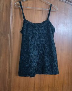 Black lace Cami Top