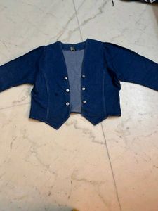 Denim Cropped Jacket