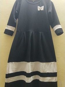Girls' Black & White Dress