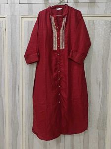 Maroon Embellished Tunic