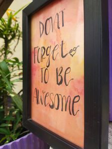 Wood Photo Frame With Motivational Quote Of Size: 4×6