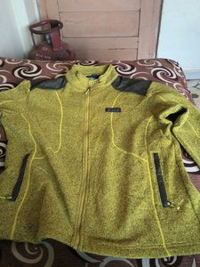 Stylish Yellow Fleece Jacket