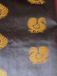 Black And Red Banarasi Saaree
