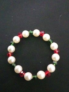 Red And Darkgreen Coloured Bracelet