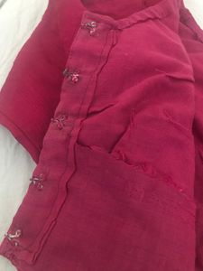 Brand PSR Cotton Silk Saree With Blouse