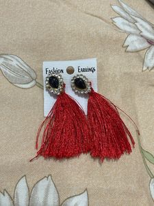 Red Tassel Fashion Earrings