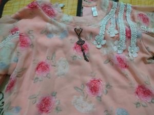 Pink Silki Top... Little Threads Are Open