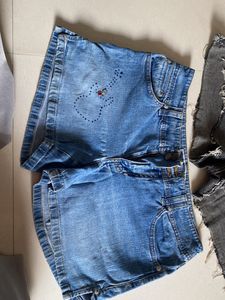 Super Combo Of 2 Trendy Denim Shorts