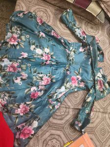 Floral Girls party Dress for 5-7 years girl