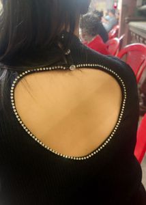 Black Embellished T-Shirt