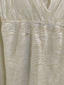 Beach &amp; Party Wear V Neck Net Top