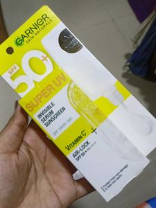 Garnier Vit C Serum, Micellar Water, And Suncreen