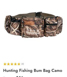 Camo Waist Bag with adjustable belt