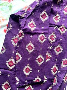 Westside Purple Printed Top