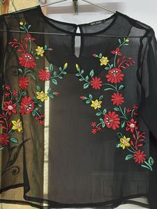 Floral Embroidered Top