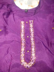 Elegant Purple Kurta Set