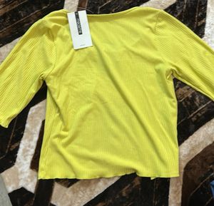 Lime Green Ribbed Crop Top &amp; Cardigan