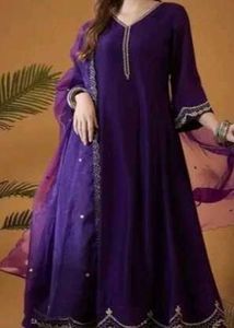 Purple Kurta Set