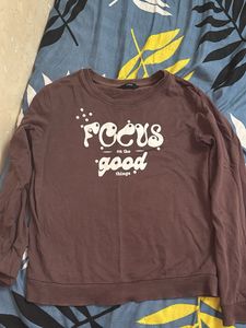 Focus On Good Things full sleeves sweatshirt