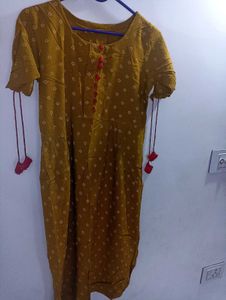 Elegant Mustard Kurta