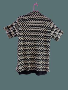 Regular Fit Printed Spread Collar Shirt