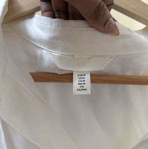 H&amp;M White Summer Shirt