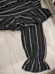 Striped Button-Down Top