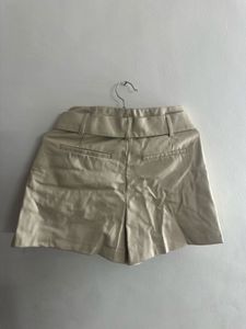 Zara Leather Shorts with Belt