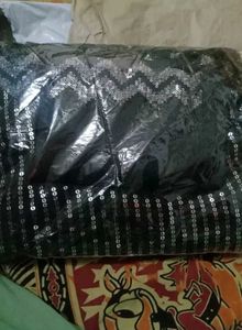 Sequins Black Saree
