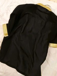 Long Kurta With Black Jacket/Emirati Thobe Set