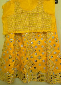 Yellow Lehenga Skirt