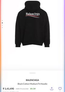 Balenciaga Black Political Campaign Hoodie