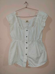 Korean Style White Top