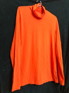 Rapaella Orange High Neck T Shirt