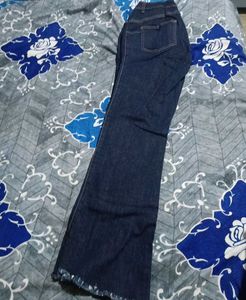 Dark Navy Colour Bootcut Denim Jeans