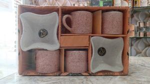 Mugs and Saucers Set