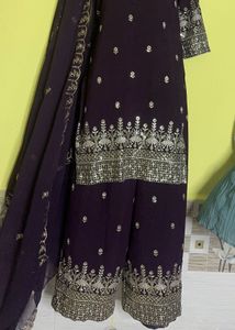 Elegant Purple Salwar Kameez