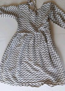Chic Chevron Print Dress