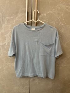 Original Zara Blue Crop Top