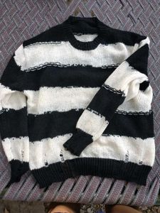 Striped Knit Sweater
