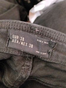 Zara Black Distressed Jeans (Men&#39;s)