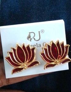 Lotus Earrings - RJ Zeela Gold