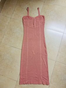 Blush Bodycon Midi Dress