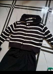 Striped Knit Set