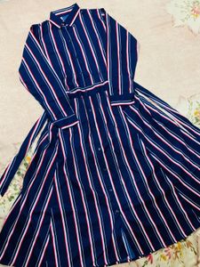 Striped Shirt Dress