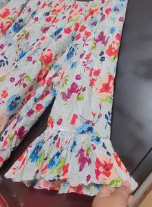 Multi Floral Print Top For Girl Or Women 56 Bust