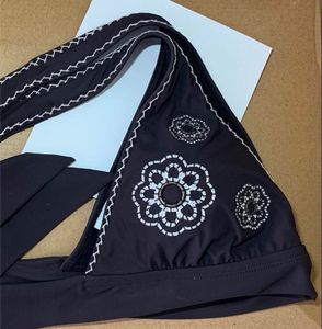La Blanca Brown Tropical TapestryBanded Halter